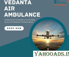 Hire Top-Level Vedanta Air Ambulance from Varanasi with Ventilator Futures